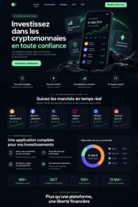 Illustration d'une landing page efficace pour un projet crypto