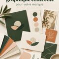 Image d'un guide de marque conçu sur Canva, exemplifiant les éléments graphiques et couleurs