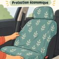 Housse de siège auto faite maison, colorée et élégante