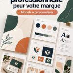 Femme réfléchissant à sa stratégie de marque avec un carnet et un ordinateur.