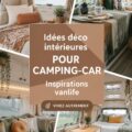 Intérieur chaleureux et décoré d'un campervan personnalisé.