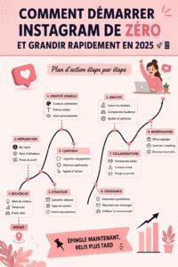 Femme utilisant son téléphone pour gérer son compte Instagram