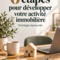 Femme inspectant un bien immobilier, représentant le développement de son activité