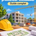 Femme discutant des plans d'un projet immobilier avec des documents et un ordinateur