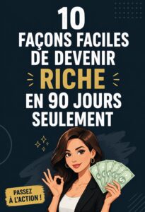 Image représentant une femme heureuse examinant ses finances avec un ordinateur portable.