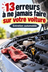 Une voiture propre et bien entretenue sur un parking ensoleillé