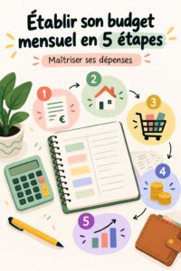 Femme souriante utilisant une calculatrice pour établir son budget mensuel