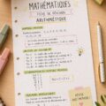 Fiches de révision bien organisées pour apprendre l'arithmétique