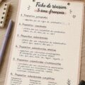 Fiche de révision sur le français pour la classe de 3ème, présentant des conseils pratiques et des astuces.