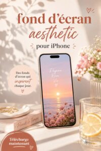 Fonds d'écran aesthetic coloré pour iPhone, offrant un style unique et personnel.