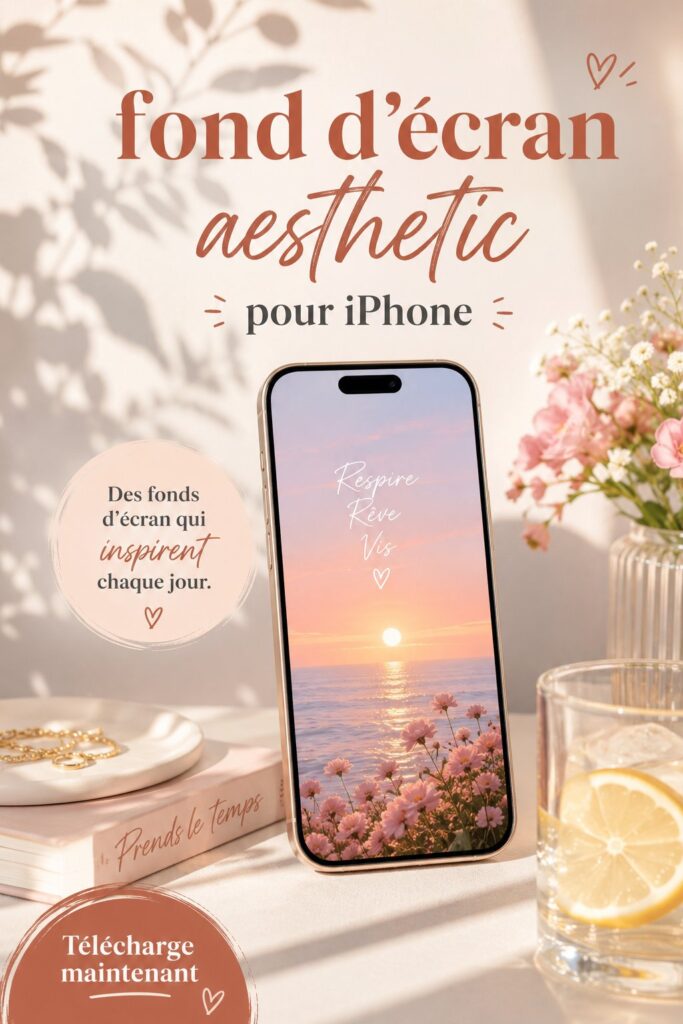 Fonds d'écran aesthetic coloré pour iPhone, offrant un style unique et personnel.