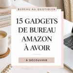 Gadgets de bureau ergonomiques sur une table de travail
