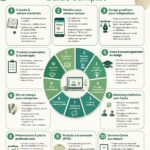 Femme créative utilisant Canva sur son ordinateur pour créer des designs innovants.