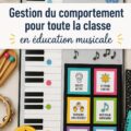 Une classe de musique engagée avec un enseignant et des élèves travaillant ensemble.