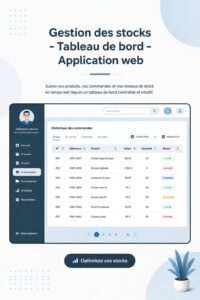 Tableau de bord web pour la gestion d'inventaire