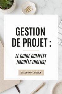 Image illustrant différents aspects de la gestion de projet avec des éléments de planification.