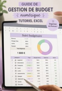 Femme utilisant Excel pour gérer ses finances personnelles