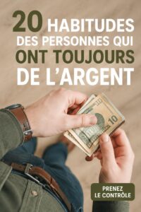 Illustration d'une femme joyeuse tenant un porte-monnaie avec des pièces.