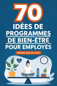 Une employée souriante dans un environnement de travail sain et collaboratif, représentant le bien-être au bureau.