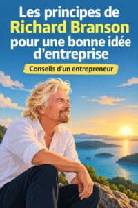 Image inspirante représentant Richard Branson en conférence, parlant d'entrepreneuriat.