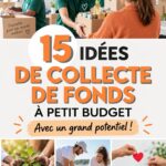 Un groupe de femmes dans un événement de collecte de fonds souriant et engagé avec des affiches