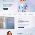 Capture d'écran d'un site Squarespace joliment conçu, représentant des designs modernes et attrayants.