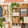 Image d'une maison bien organisée avec des solutions de rangement DIY pratiques.