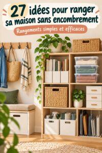 Image d'une maison bien organisée avec des solutions de rangement DIY pratiques.