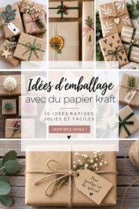 Emballages créatifs en papier kraft pour cadeaux personnalisés