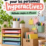 Femme en train d'organiser son espace de travail avec des accessoires pratiques