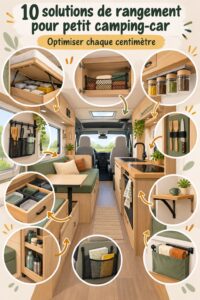 Idées de rangement pratique pour camping-car optimisant l'espace.