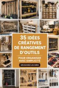 Organisation d'un garage avec des rangements créatifs pour les outils