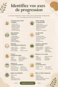 Femme réfléchissant à son développement personnel et ses axes de croissance.