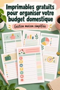 Imprimables gratuits pour organiser votre budget domestique