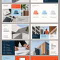 Exemple de présentation minimaliste de marque créée avec InDesign.