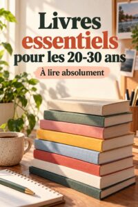 Une femme lisant un livre sur la finance dans un cadre chaleureux.