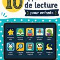 Un enfant utilisant une application de lecture sur une tablette.