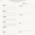Modèle Canva illustrant un plan de semaine organisé