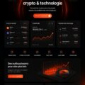 Modèle de site crypto moderne avec un design impressionnant et des fonctionnalités avancées.