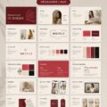 Modèle de présentation visuelle d'une marque professionnelle