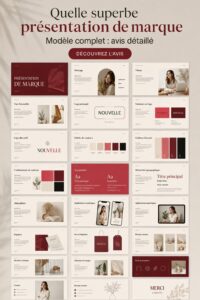 Modèle de présentation visuelle d'une marque professionnelle