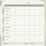 Modèles PDF gratuits pour la planification des repas