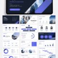 Modèle PowerPoint interactif pour un rapport d'affaires professionnel