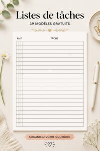 Des modèles de to-do lists colorés à imprimer, parfaits pour organiser vos tâches quotidiennes.