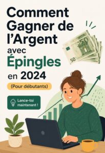 Femme utilisant Pinterest sur un ordinateur pour gagner de l'argent