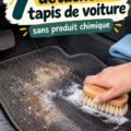 Un tapis de voiture propre et bien entretenu, mettant en avant les méthodes de nettoyage.