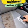 Sièges de voiture en tissu propre et bien entretenus dans un véhicule familial.