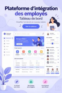 Image illustrant des outils numériques pour l'intégration des employés