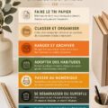 Un bureau bien organisé avec des plantes et un éclairage doux, promesse d'un espace de travail apaisant.