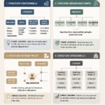 Illustration d'une organisation d'entreprise efficace avec des équipes collaborant ensemble